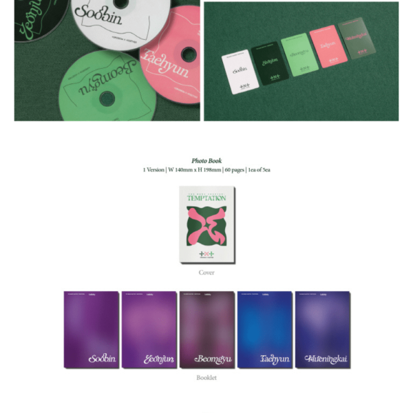 [TXT] TOMORROW X TOGETHER 5th Mini Album [이름의 장: TEMPTATION] (Lullaby ver.) Discount - Image 3