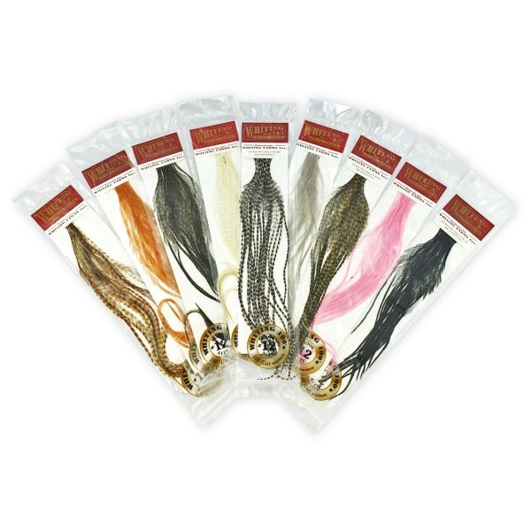 Whiting 100 Pack Dry Fly Hackle  - Pale Morning Dun - 16 Online - Image 2