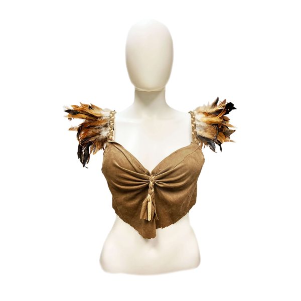 Tribal Bra with Feathers Hot on Sale - Image 2